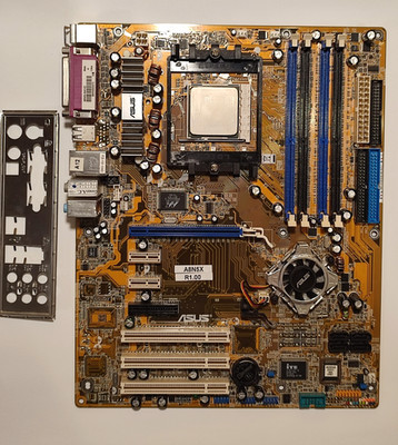 ASUS A8N5X Socket 939 Motherboard nForce4 AMD Athlon 64 3000+ CPU w/IO TESTED