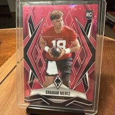 2025 Panini Phoenix - Rookies Graham Mertz #222 Pink Hyper /299 (RC)