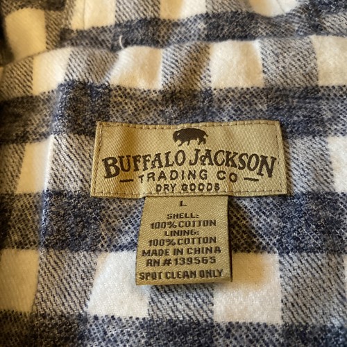 Buffalo Jackson Hooded Jacket Waxed Canvas L Large Quilt Lined Coat - Picture 2 of 11
