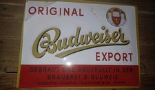 altes orig. Vintage Blechschild ★★ Budweiser Brauerei ★★ Bierschild 40cm x 30cm