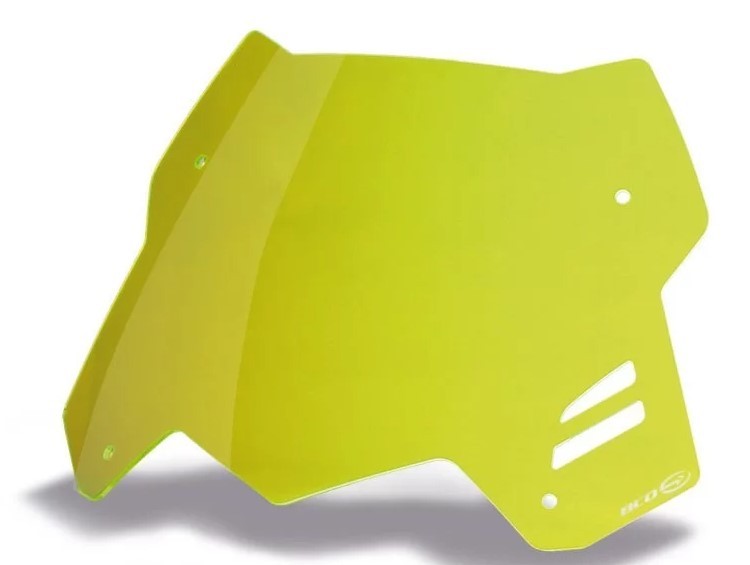 Bulle sport TMAX 530 jaune pour une réduction de la traînée d'air