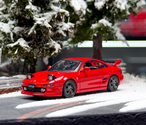 Inno 1:64 Red JDM MR2 SW20 Sports Model Diecast Metal Car - Picture 1 of 9