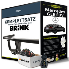 F&uuml;r MERCEDES GLE SUV Typ V167 Anh&auml;ngerkupplung starr +eSatz 7pol uni. 01.19- NEU
