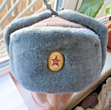 Soviet Russia Ushanka winter hat for the military of the Red Army of the USSR