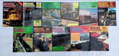 VTG 1988 MODEL RAILROADING Magazines LOT Of 11 Trains Locomotives VGUC 