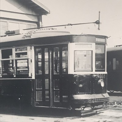 Brooklyn & Queens Transit System B&QT #8018 Streetcar Trolley Snapshot Photo