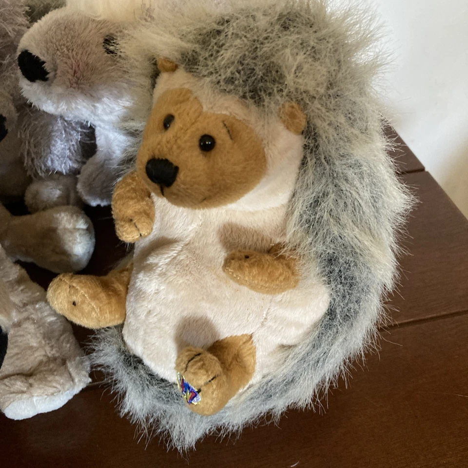 Webkinz Lot of 5 Plush Animals Porcupine, Squirrel, Hedgehog, Shepherd NO CODES - Image 2 of 4