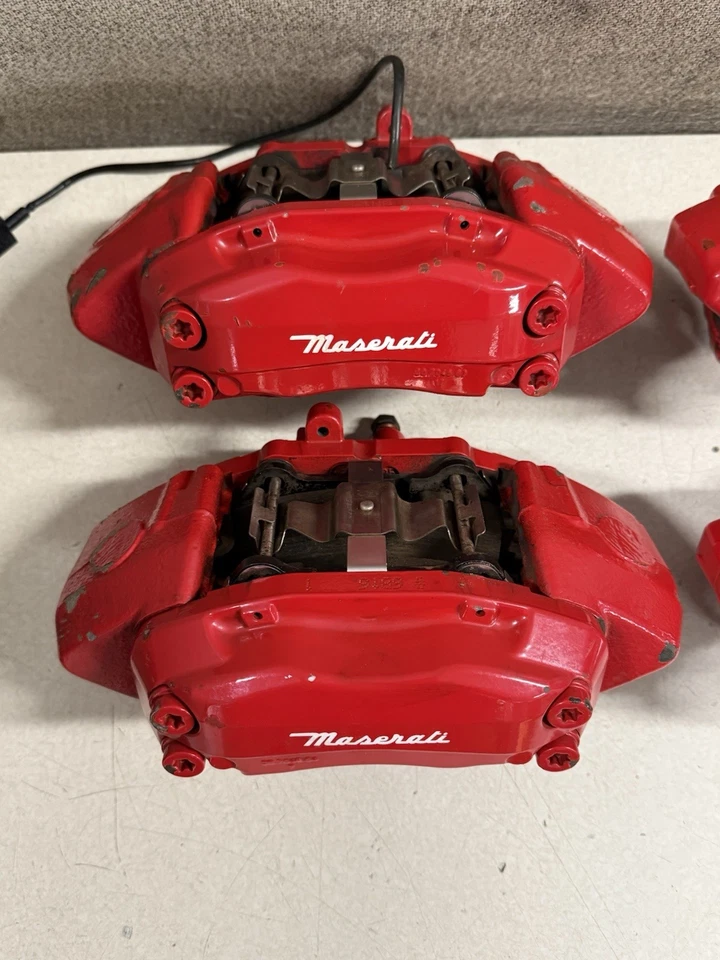 Maserati Quattroporte GranTurismo Brembo Brake Caliper Full Set Red OEM - Image 2 of 4