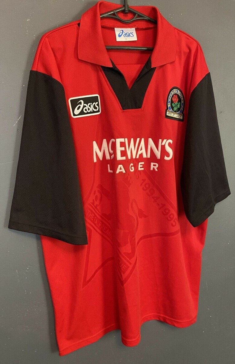 当時物　ビンテージBlackburn Rovers F.C. シャツ UK VINTAGE MEN'S FC BLACKBURN ROVERS 1995/1996 SOCCER FOOTBALL SHIRT