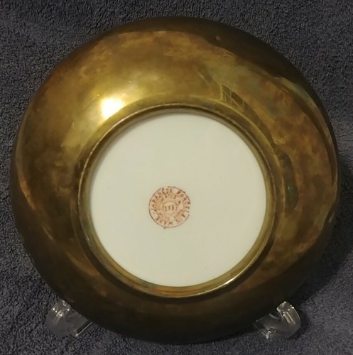 Japanese Porcelain Ware Plate or Noodle Bowl 7-5/8" Signed and Made in Hong Kong - Picture 3 of 8