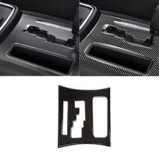 Carbon Fiber Console Gear Shift Panel Decor Trim Cover For Dodge Charger 2011-14