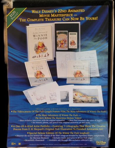 Winnie the Pooh Exclusive Deluxe Video Edition Disney with lithographs and songs - Picture 3 of 16