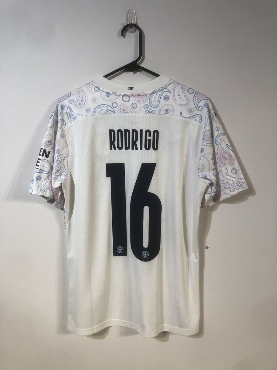 Rodrigo #16 Manchester City 2020/21 Medium 3rd Shirt Puma Excellent  Condition