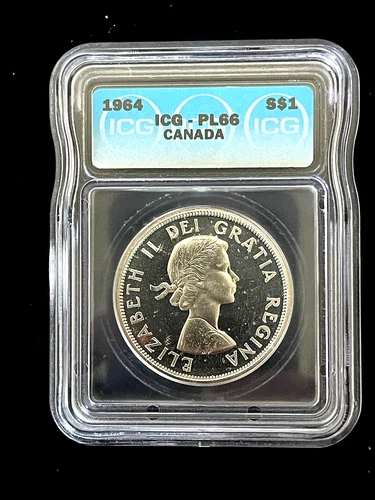 1964 80% Silver Canadian Dollar Proof Like PL