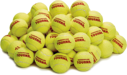 Tourna Pressureless Tennis Ball 60 Count (Pack of 1),Yellow - Picture 1 of 5