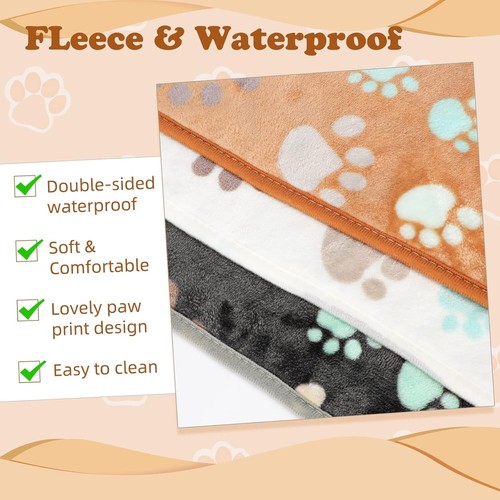 3-Pack Cozy Fleece Cage Liners for Guinea Pigs - Washable & Leakproof (48"x24") - Picture 10 of 10
