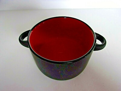 食器 HILO.M M Ware Hilo Double Handle Mug MIT Black Matte w/red interior