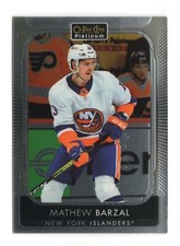 2021-22 O-Pee-Chee Platinum 187 Mathew Barzal New York Islanders Card