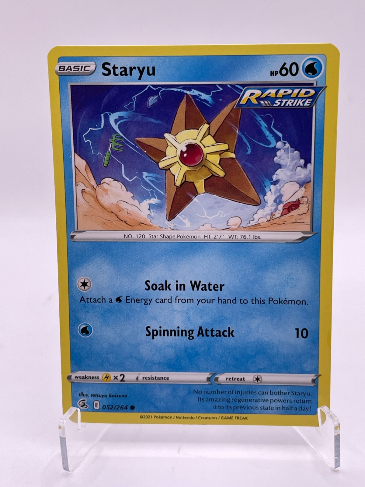 2021 STARYU Pokemon #52 Mint