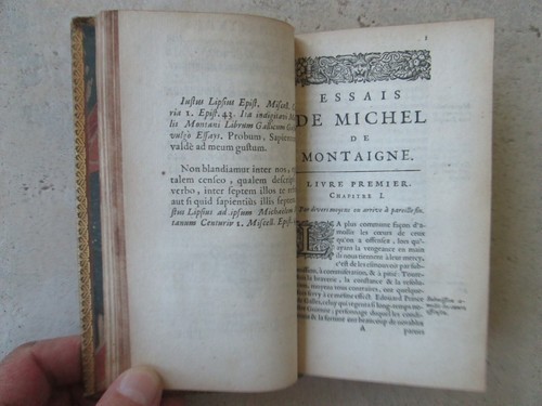 LES ESSAIS DE MICHEL DE MONTAIGNE, 1659. 3 volumes complet. - Bild 6 von 21