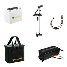 Minn Kota Terrova Bugmotor 80 Fl 24V 60 " 152cm Bundle Avec Rebelcell 24V 50AH