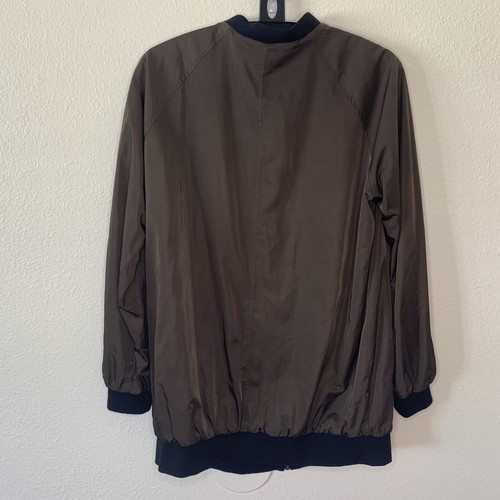 Forever 21+ Women's Baseball Jacket Size 2X Satin Full Zip Reversible Plus Size - Picture 4 of 9