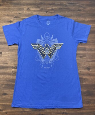 XL Women's WONDER WOMAN Six Flags Amusement Park 3D Decal Ladies Graphic T-shirt