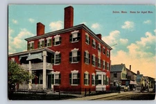 C1907 Home For The Aged Man Horse & Buggy on the Dirt Street Salem MS Postcard
