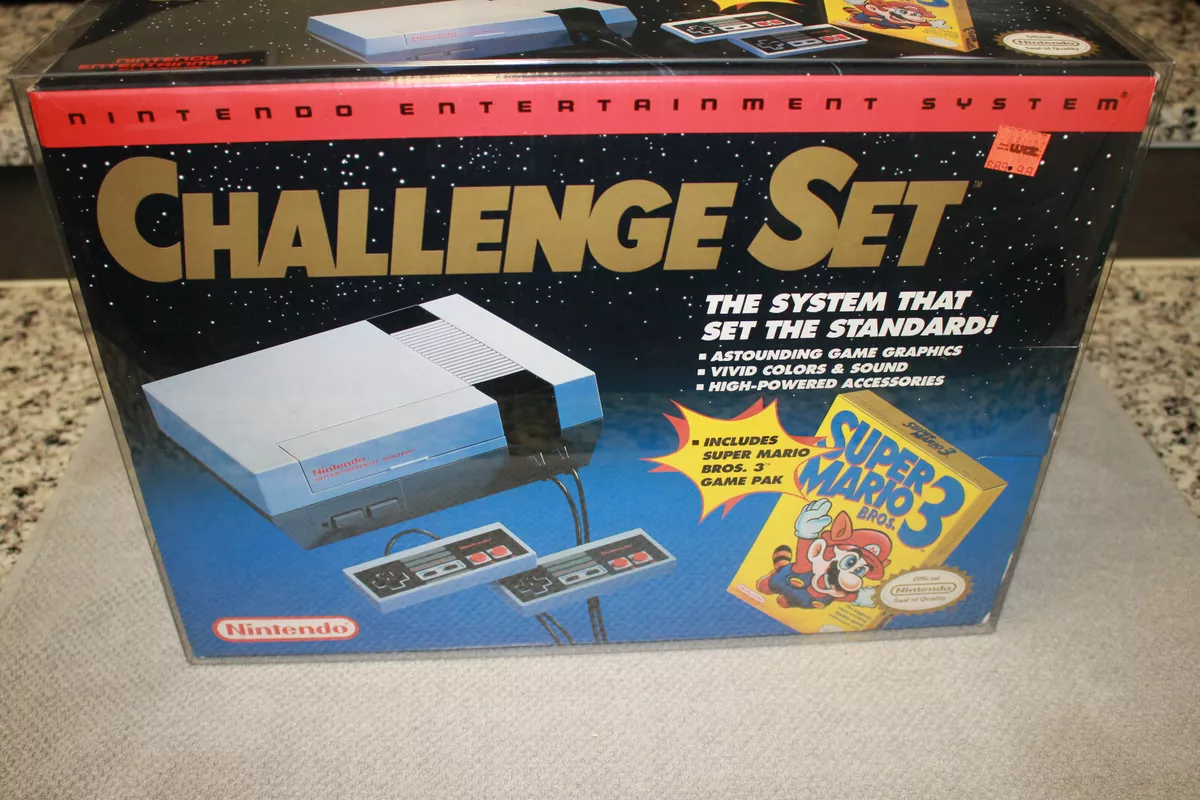 NINTENDO NES Boxed Challenge Set Red Stripe With Super Mario Bros