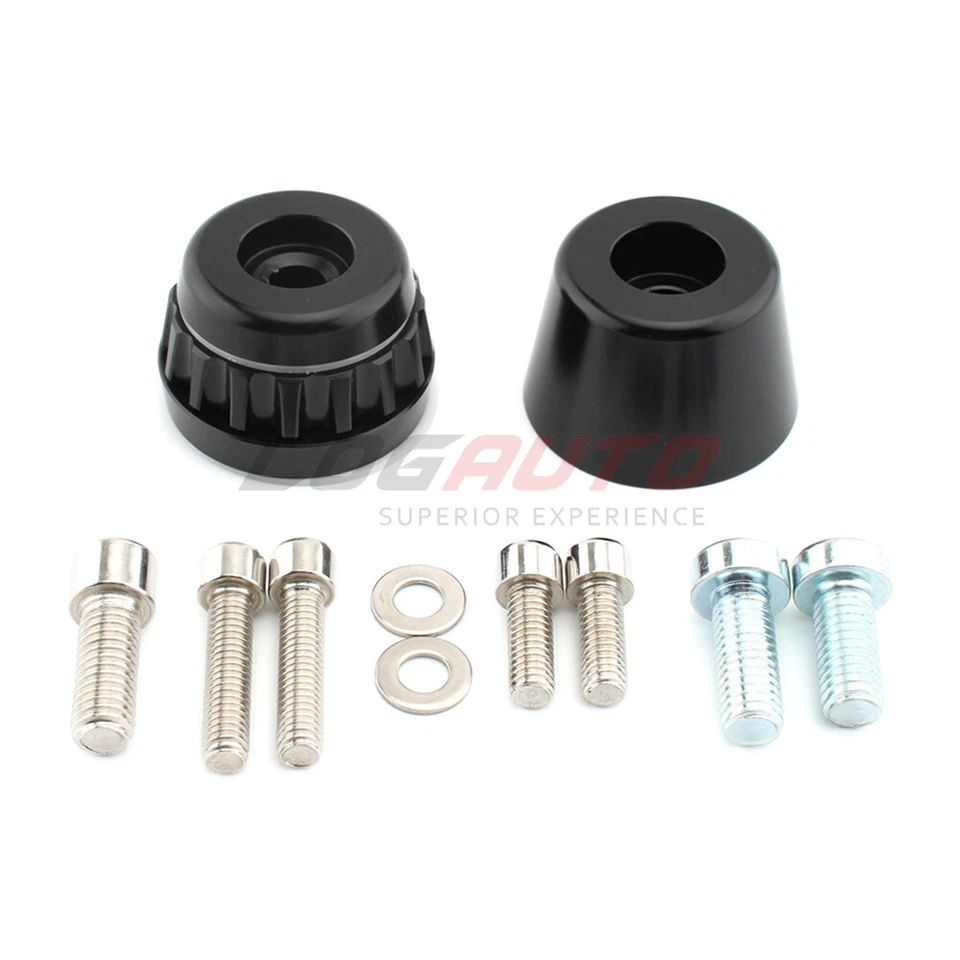 Empuñaduras de manillar negras tapa de enchufe para BMW F650GS K1300S R1200ST K1600GT F800ST Foto 2 de 4