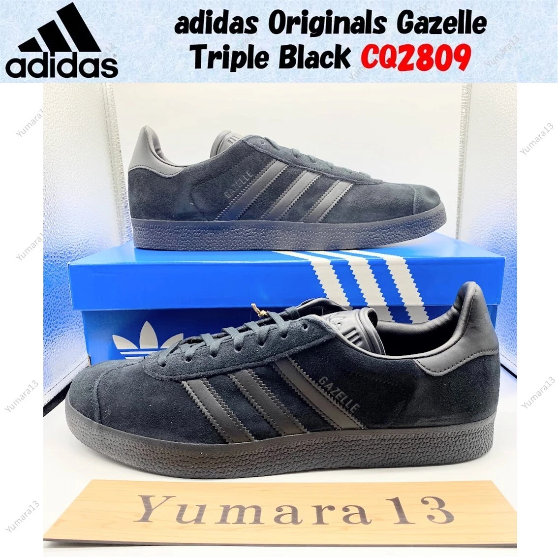 adidas Gazelle Triple Black for Sale | Authenticity Guaranteed | eBay