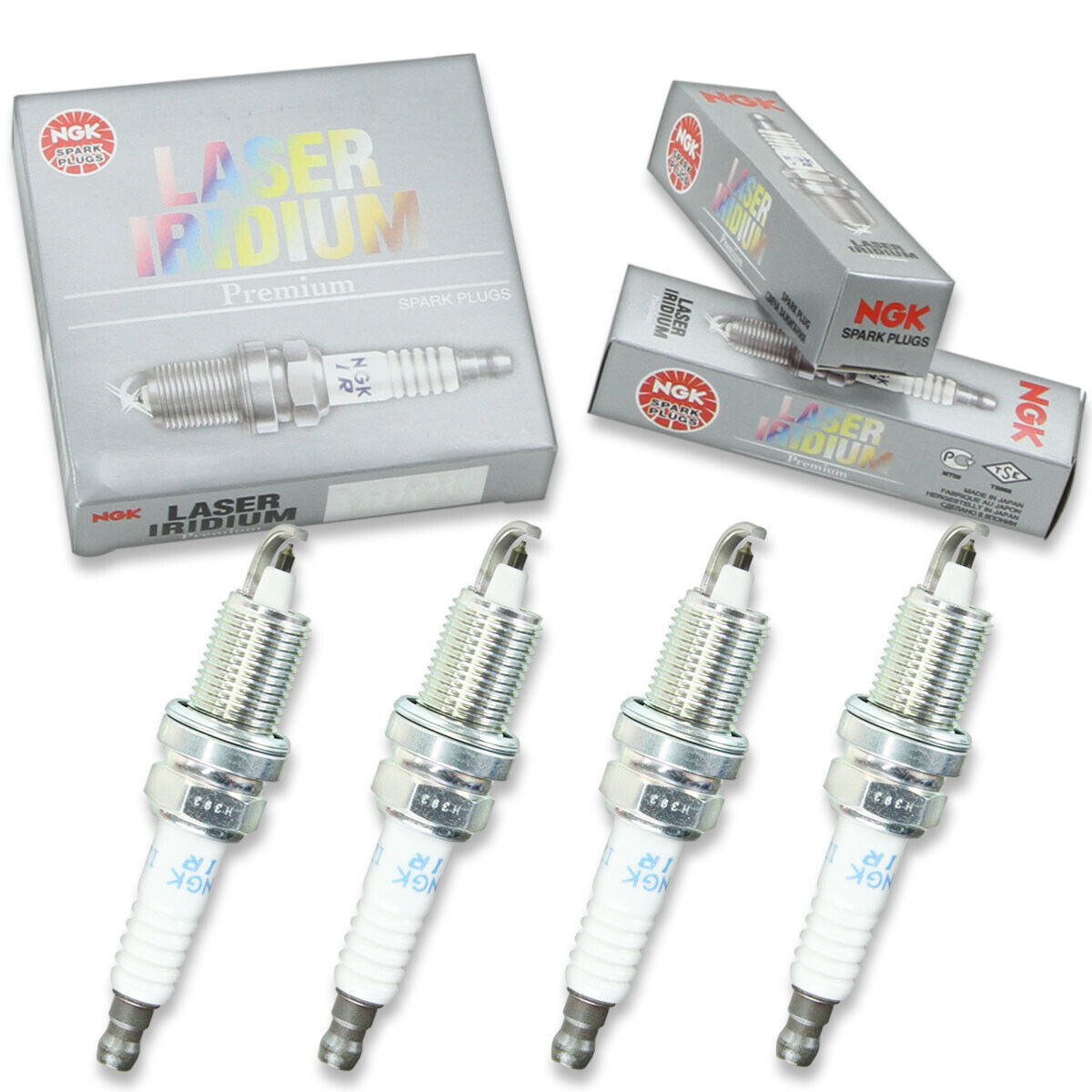 4 pc NGK 4757 IZFR6N-E Laser Iridium Spark Plugs for QC8WEP QC12PEPB QC12PEP ko