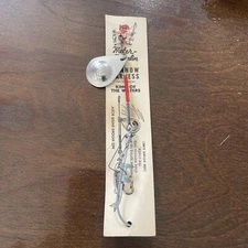 Vintage  Water Gremlin Fishing Lure Minnow Harness New On Card ￼