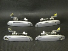 KIA RIO MK2 (05-11) SET 4x SILVER EXTERIOR DOOR HANDLE FRONT REAR LEFT RIGHT