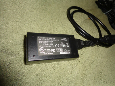 carrier poe adapter model ubi-poe-24-5 ubiquiti i.t.e. power supply