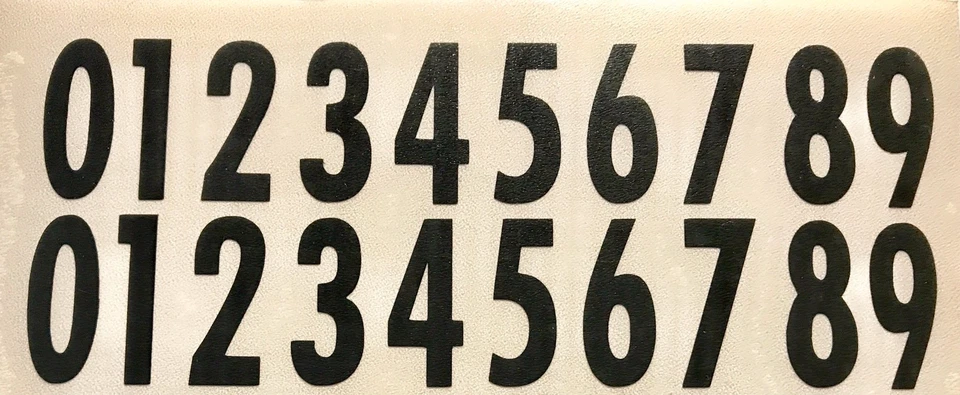 Helmet Number Decals - Pittsburgh Football - Black or White Full or Replica Mini - Image 3 of 4