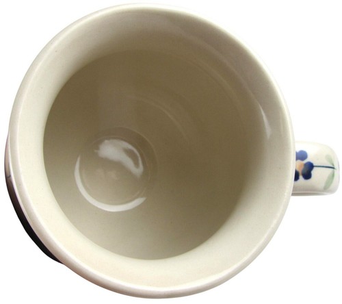 Boleslawiec Polish Pottery 16oz Floral Blue Bubble Mug MARIPOSA LILY Manufaktura - Imagen 5 de 6
