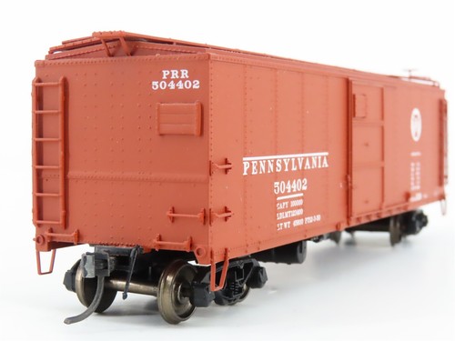 HO Scale Red Caboose RR-37201-1 PRR Pennsylvania Single Door Box Car #504402 - Picture 4 of 12