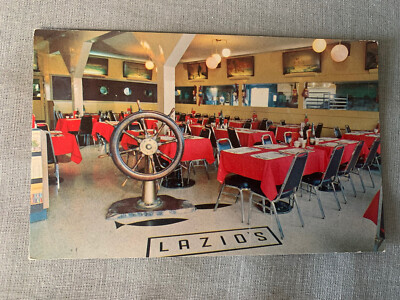 Vintage 50s 60s Lazio s Seafood Restaurant Eureka California Postcard Unposted