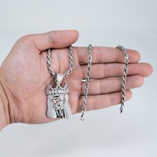 Mens Moissanite 4.5ct Jesus