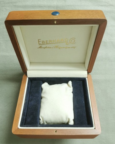 Eberhard & Co. vintage wooden ligth brown watch box for any models good T2 - Picture 2 of 14