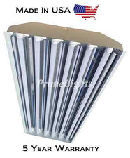 6 Bulb Lamp T8 Led High Bay Warehouse Shop Commercial Light W Cord Plug