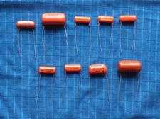 9 VTG Sprague Orange Drop 6PS 220P Capacitors .005 .027 .033 .035 .039 .1 .25
