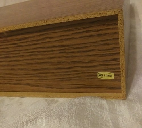 Cassette Tape Faux Wood Grain 36 Count Storage Holder 3 Drawers (15”x 10”x 3.5”) - Picture 8 of 11