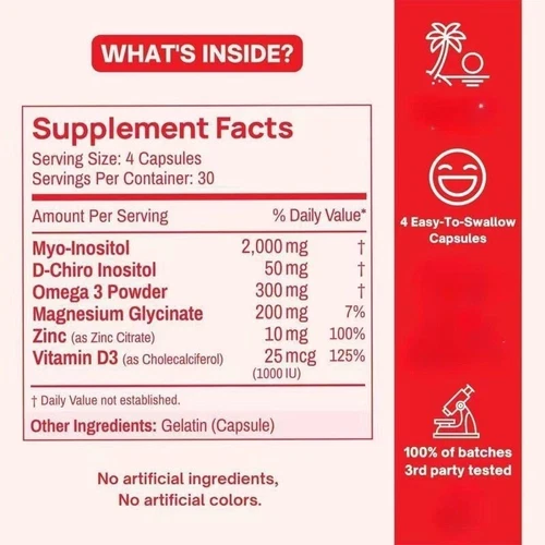 Happy hormon PCOS Multivitamin, Hormone Balance for Women-Cycle Support - Bild 6 von 6