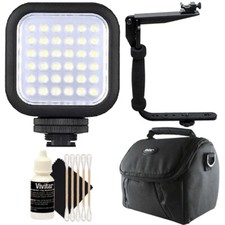 Digital Compact LED Video Light with Accessory Kit