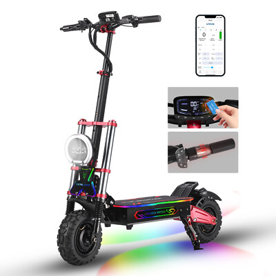 Electric Scooter for Adult 6000W Dual Motor 55MPH 60V 38AH Folding Fast EscootyD