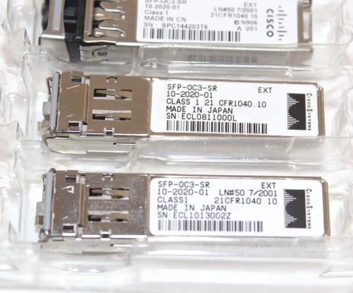 LOT 5 Cisco OC-3/STM-1 SFP SFP-OC3-SR SFP Transceiver Module - Picture 3 of 9