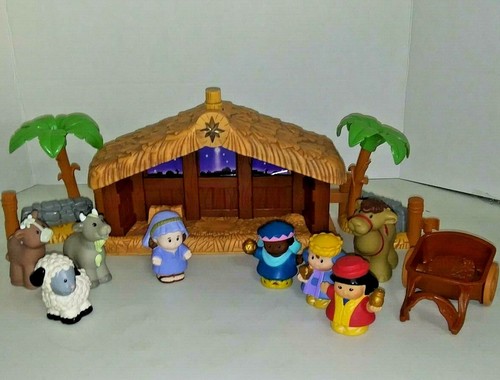 Fisher Price Little People Krippe mit Lichtern/Klingen Maria, 3 Weisen & mehr - Bild 1 von 3