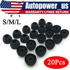 20 Pcs Universal Premium Ear Tips Silicone Replacement Earbud Earbuds